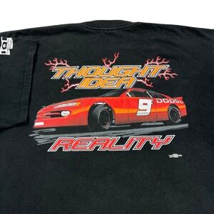 Vintage Dodge Racer Car T-Shirt Mens XL Black Made In USA Single Stitch‎